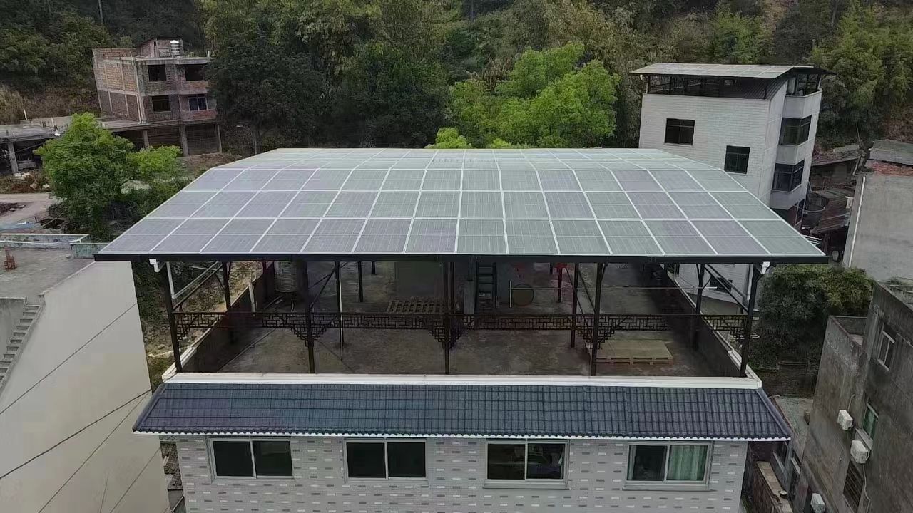 临汾15kw+10kwh自建别墅家庭光伏储能系统